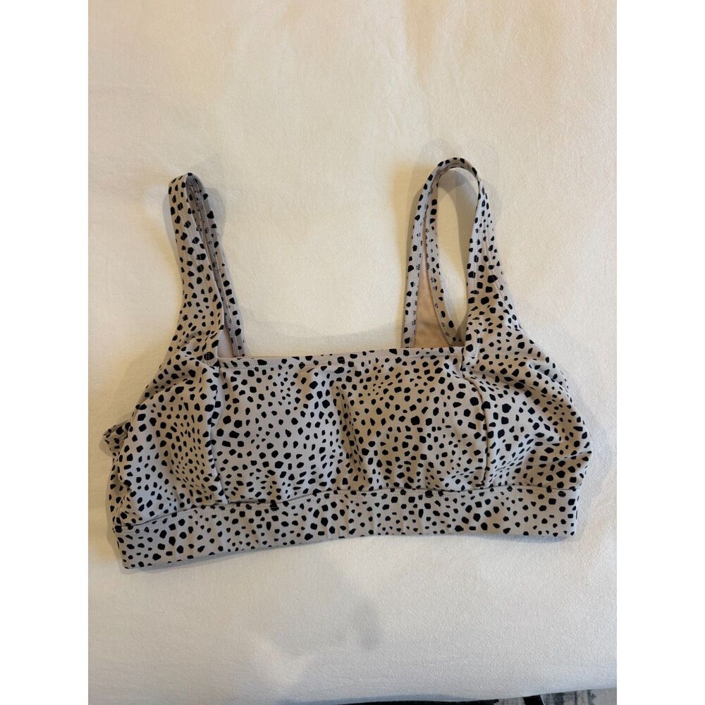 Spotted bikini top